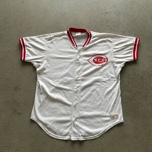 Vintage 90s Rawlings Cincinnati Reds Jersey Size XL White MLB Baseball